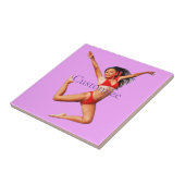 Dansende Bikini Model Thunder_Cove Tegeltje (Zijkant)