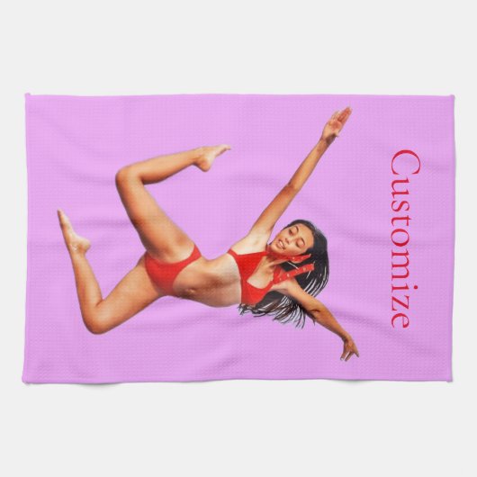 Dansende Bikini Model Thunder_Cove Theedoek (Horizontaal)