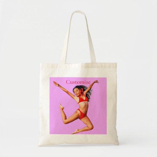 Dansende Bikini Model Thunder_Cove Tote Bag (Voorkant)