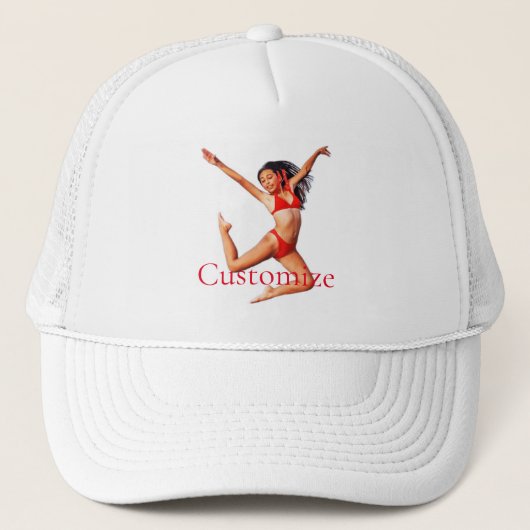Dansende Bikini Model Thunder_Cove Trucker Pet (Voorkant)