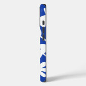 Dansende blaadjes blauw patroon Case-Mate iPhone case (Achterkant / Links)