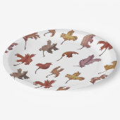 Dansende Bladeren Papieren Bordje (Gekanteld)