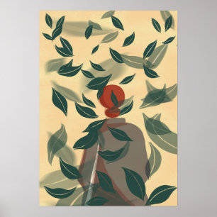 Dansende bladeren poster