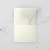 Dansende Blauwe Bloeiende Boom Dank Je Bedankkaart (Binnen)