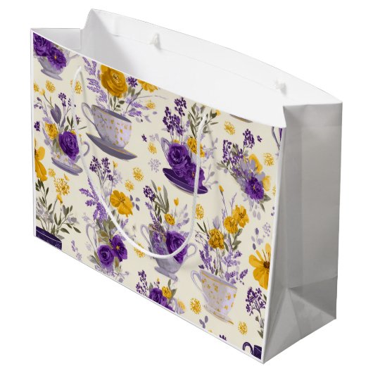 Dansende bloem  groot cadeauzakje (Achterkant Gekanteld)