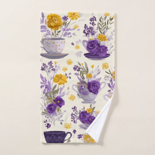 Dansende bloem  handdoek (Handdoek)