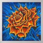 dansende bloem poster (Voorkant)