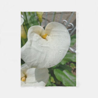 Dansende bloemen fleece deken