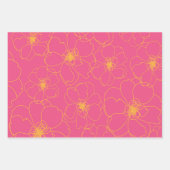 Dansende bloemen inpakpapier vel (Voorkant 3)