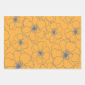 Dansende bloemen inpakpapier vel (Voorkant 2)