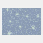 Dansende bloemen inpakpapier vel (Voorkant)