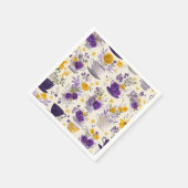 Dansende bloemen mokken servet (Hoek)