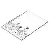 Dansende bloemen op een zomerweide notitieboek (Linkerzijde)