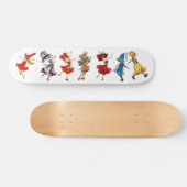 Dansende Bloemkinderen Skateboard (Horizontaal)