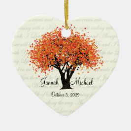 Dansende Blooms Trouwfoto Keramisch Ornament