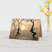 Dansende bomen kaart (Gele Bloem)