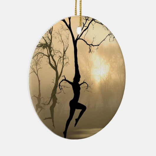 Dansende bomen keramisch ornament (Rechts)