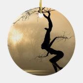 Dansende bomen keramisch ornament (Achterkant)