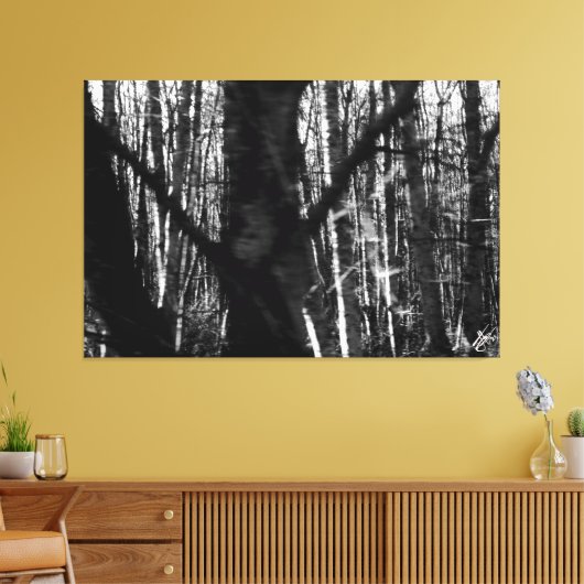 Dansende bomen op 525 Whidbey Island Canvas Afdruk (Insitu (Woonkamer))