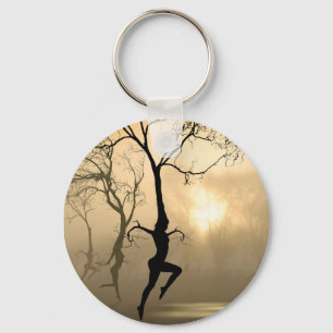 Dansende bomen sleutelhanger