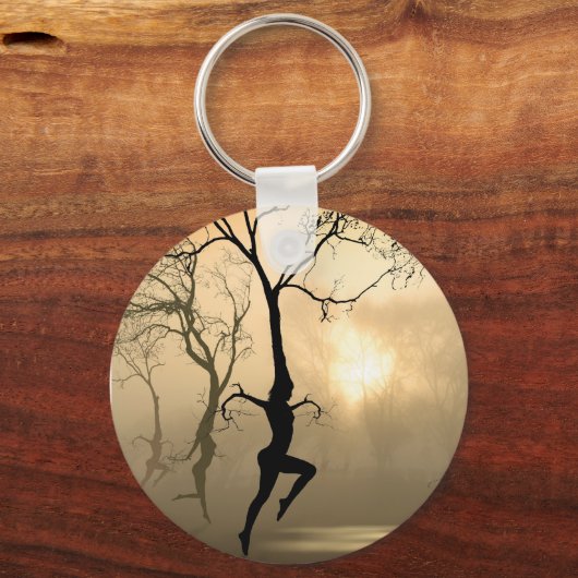 Dansende bomen sleutelhanger (Voorkant)