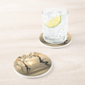 Dansende bomen zandsteen onderzetter (Zijkant)