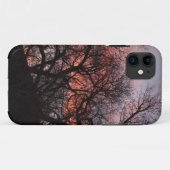 Dansende boomskeletten op zonsondergang Case-Mate iPhone case (Achterkant (horizontaal))