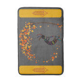 Dansende boomval laat fluit Kokopelli achter Badmat (Voorkant Verticaal)