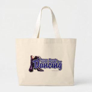 Dansende Boots Grote Tote Bag