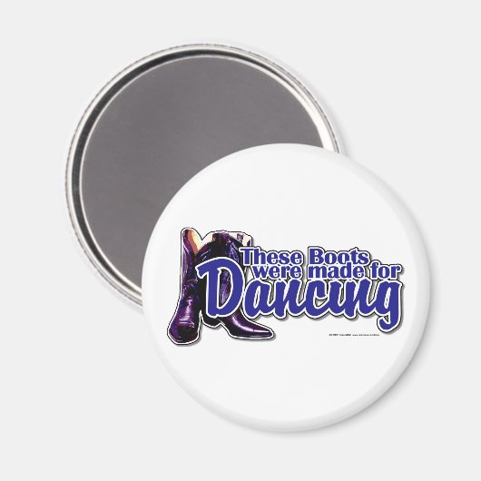 Dansende Boots Magneet (Voorkant / Achterkant)