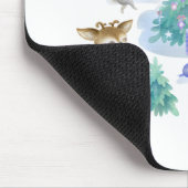 Dansende bosdieren Kerstwaterverf Muismat (Hoek)