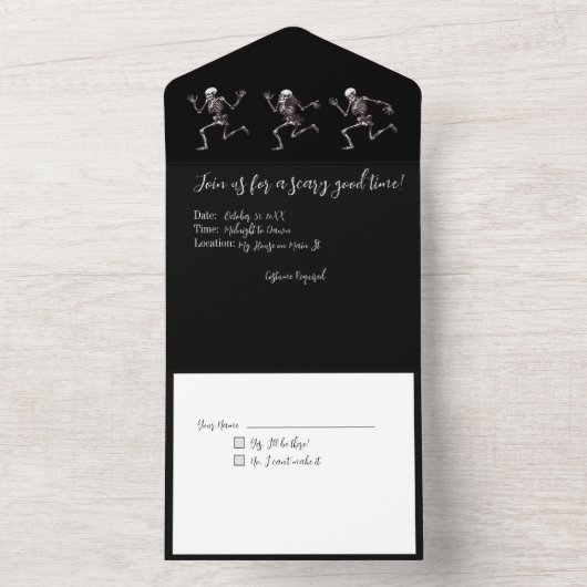 Dansende Botten All In One Uitnodiging (Binnen)