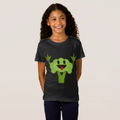 Dansende Broccoli Grappige Plantaardige Danser Veg T-shirt (Voorkant volledig)