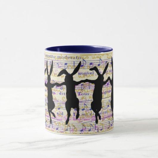 Dansende Bunnies Coffee-Mok Mok (Midden)