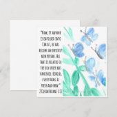 Dansende Butterflies Bedankkaart (Voorkant / Achterkant)