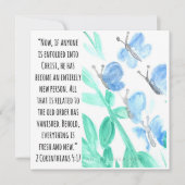 Dansende Butterflies Bedankkaart (Voorkant)