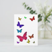 Dansende Butterflies Briefkaart (Staand voorkant)