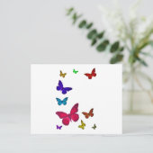 Dansende Butterflies Briefkaart (Staand voorkant)