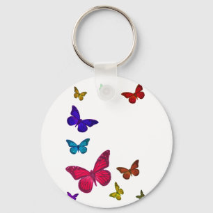 Dansende Butterflies Sleutelhanger