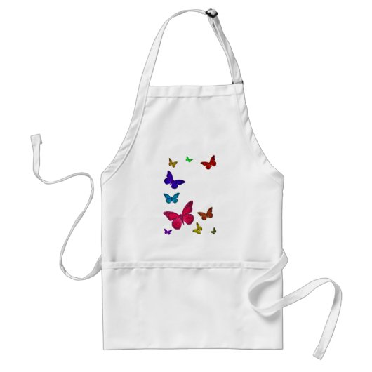 Dansende Butterflies Standaard Schort (Voorkant)
