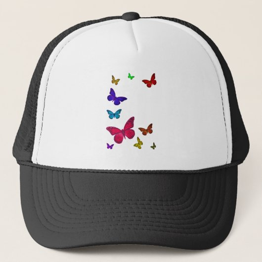Dansende Butterflies Trucker Pet (Voorkant)