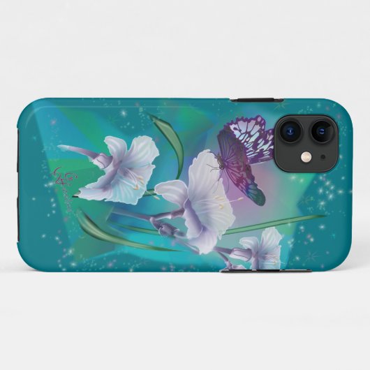 Dansende Butterfly-draagtas Case-Mate iPhone Case (Achterkant (horizontaal))