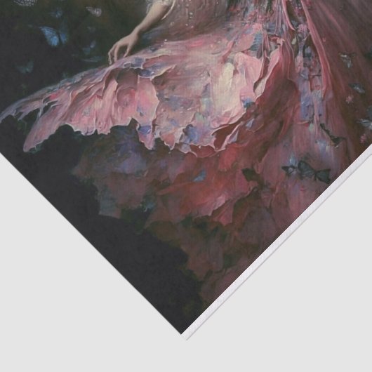 Dansende Butterfly Maiden Tissuepapier (Detail)