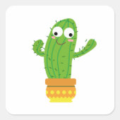 Dansende Cactus Sticker (Voorkant)