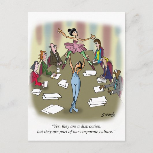 Dansende Cartoon 9386 Briefkaart (Voorkant)