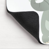 Dansende Cartoon Elephant Mousepad Muismat (Hoek)