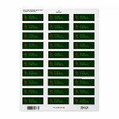 Dansende Cartoon Gingerbread Man Etiket (Full Sheet)