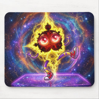 Dansende Cartoon Mandelbrot In De Ruimte Muismat