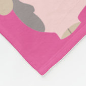 Dansende Cartoon Pig-herfstpatroonblauw Fleece Deken (Hoek)