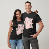 Dansende Cartoon Pig T-shirt (Unisex)